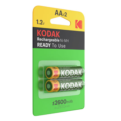 PILHA RECARREGÁVEL KODAK HR6 AA 2600mAh BLISTER*2