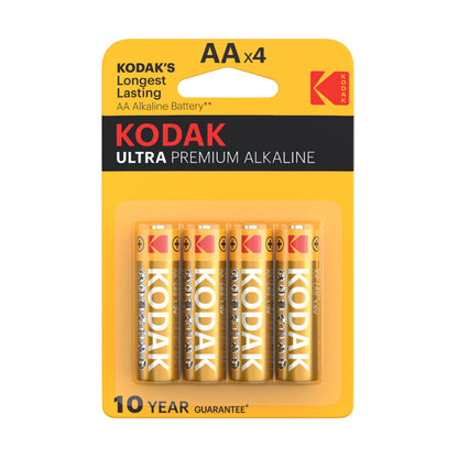 KODAK ULTRA ALKALINE AA BATTERY LR6 BLISTER*4