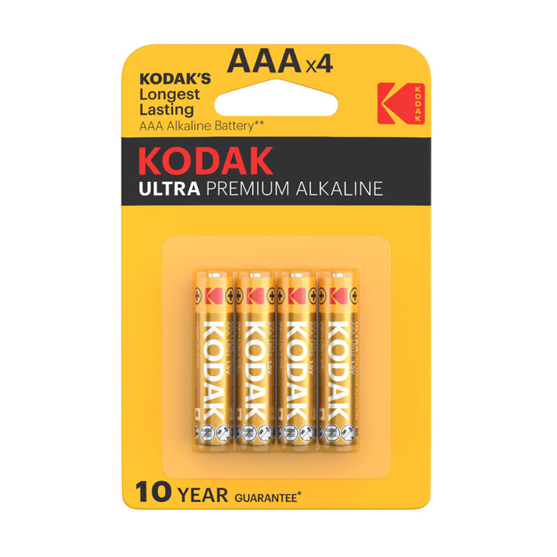 KODAK ULTRA ALKALINE AAA BATTERY LR03 BLISTER*4