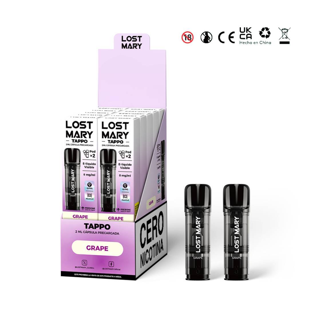 LOST MARY TAPPO 2ML x 2 0% Nic Grape