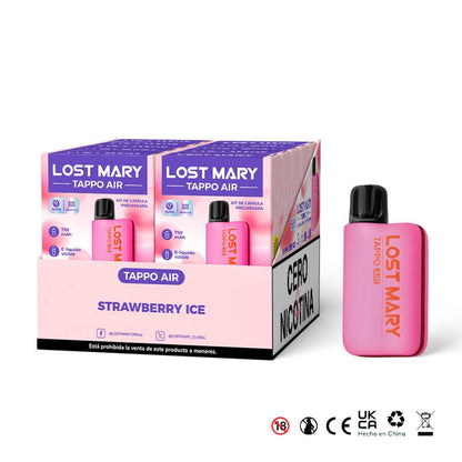 LOST MARY TAPPO AIR Kit 0% Nic Strawberry Ice