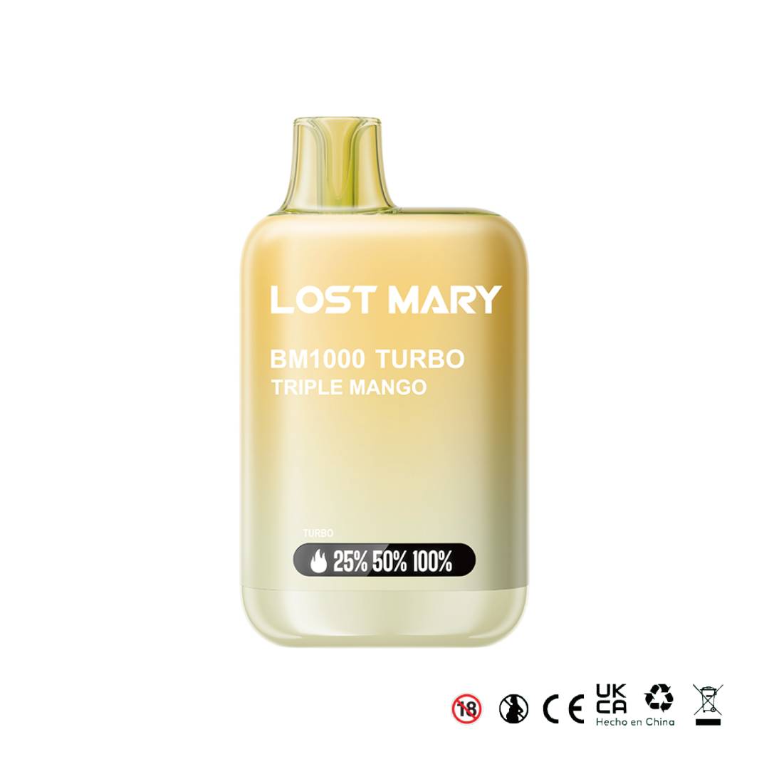 LOST MARY BM1000 Turbo 2% Triple Mango