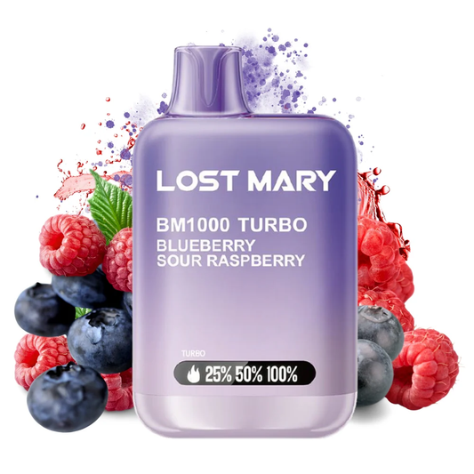 LOST MARY BM1000 Turbo 2% Blueberry Sour Rasperry