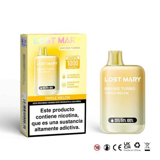 LOST MARY BM1000 Turbo 2% Triple Melon