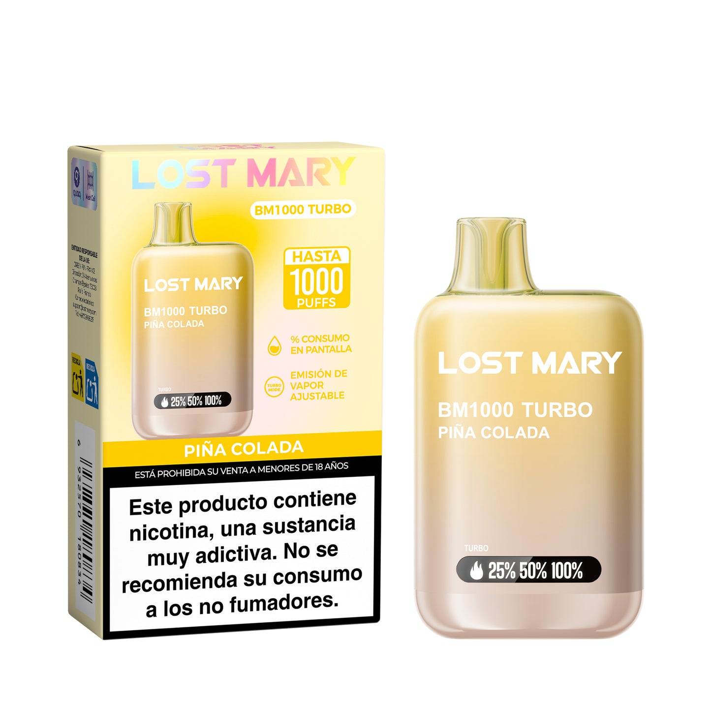 LOST MARY BM1000 Turbo 2% Piña Colada