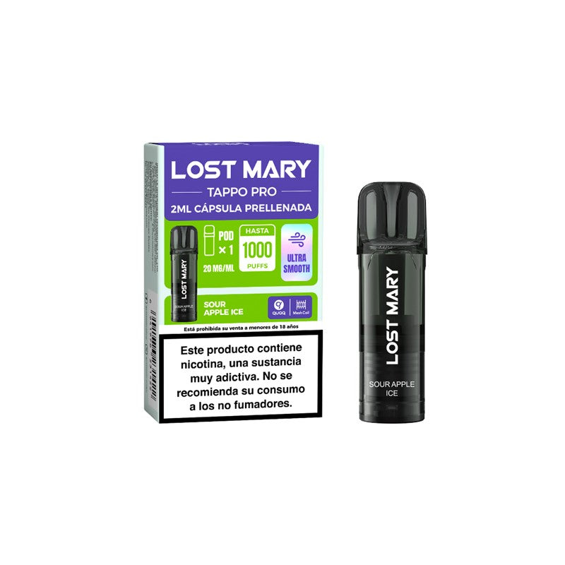 LOST MARY TAPPO PRO 2MLx1 2% Sour Apple Ice