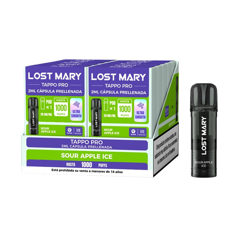 LOST MARY TAPPO PRO 2MLx1 2% Sour Apple Ice