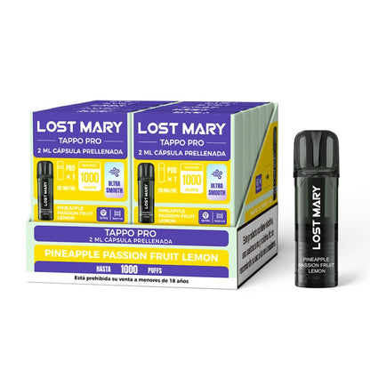LOST MARY TAPPO PRO 2MLx1 2% Lemon Peach Passion Fruit