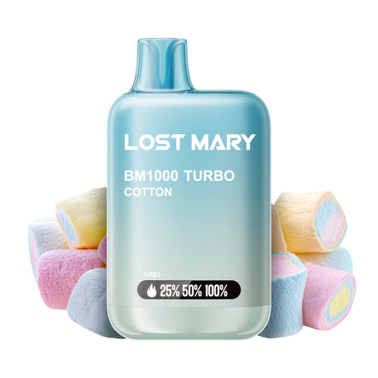 LOST MARY BM1000 Turbo 2% Cotton