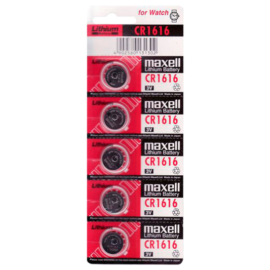 MAXELL PILA BOTON LITIO CR1616 3V BLISTER*5 (ROJA)