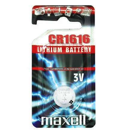 MAXELL LITHIUM BUTTON BATTERY CR1616 3V BLISTER*1 EU