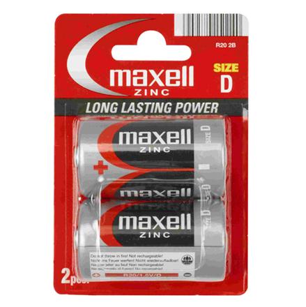 MAXELL PILA SALINA MANGANESO D R20 BLISTER*2