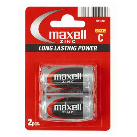 MAXELL PILA SALINA MANGANESO C R14 BLISTER*2