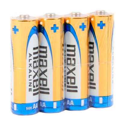 MAXELL ALKALINE AA LR6 RETRACTABLE BATTERY*4