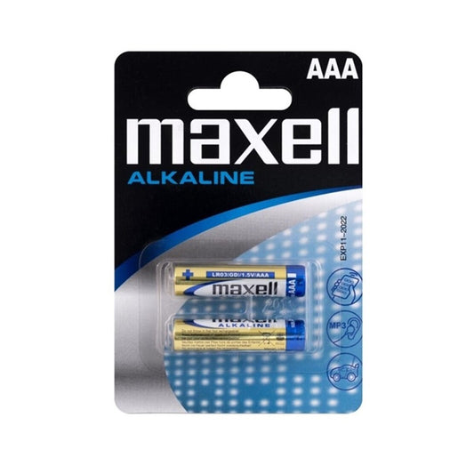 MAXELL PILA ALCALINA AAA LR03 BLISTER*2