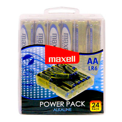 MAXELL ALKALINE BATTERY AA LR6 PACK*24 BATTERIES