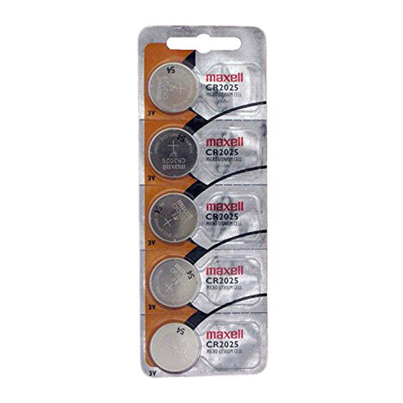 MAXELL LITHIUM BUTTON BATTERY CR2025 3V BLISTER*5 (NEW PRESENTATION)