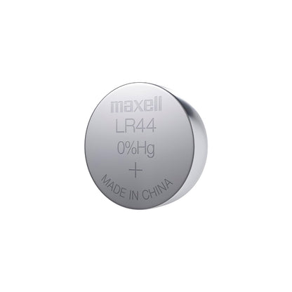 MAXELL ALKALINE BUTTON BATTERY LR44 AG13 BLISTER*10 (NEW PRESENTATION)