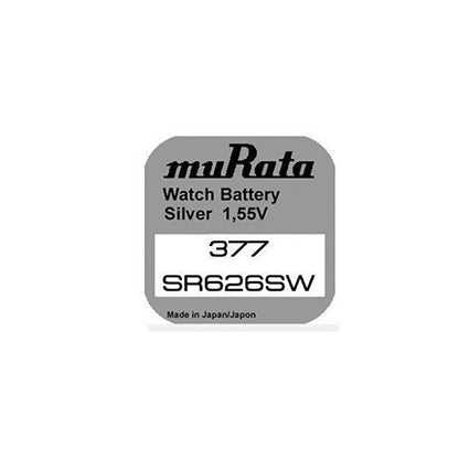 MURATA PILA OXIDO PLATA (377) SR626SW CAJA*10 EU