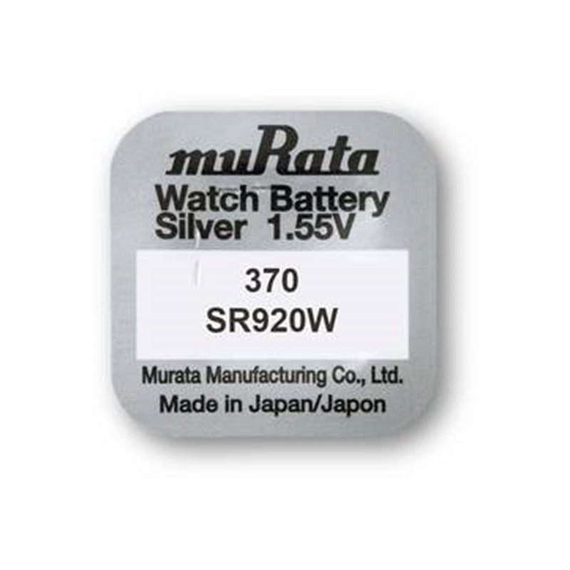 BATERIA DE ÓXIDO DE PRATA MURATA (370) SR920W CAIXA*10 EU