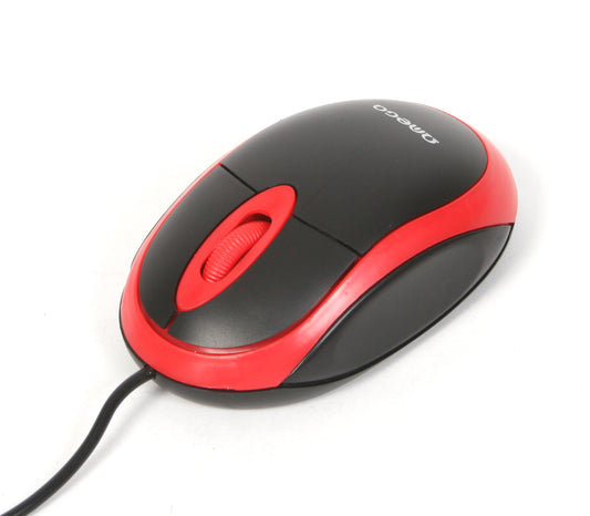 OMEGA RATON OPTICO 3D USB 1200DPI VALUE LINE OM06VR ROJO