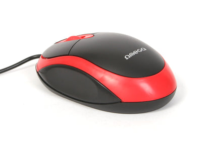 OMEGA RATON OPTICO 3D USB 1200DPI VALUE LINE OM06VR ROJO