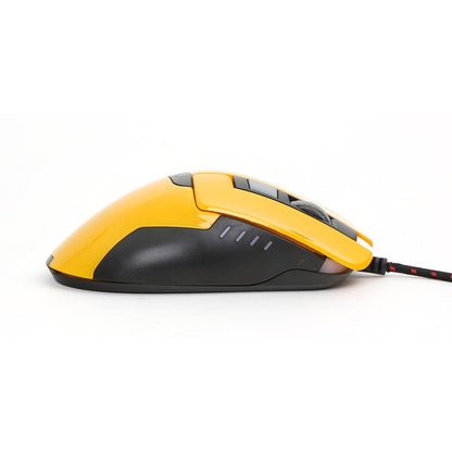 OMEGA VARR RATON OM-270 GAMING 1200-1600-2400-3200DPI AMARILLO