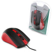 OMEGA RATON OPTICO 3D USB 1000DPI OM05R ROJO