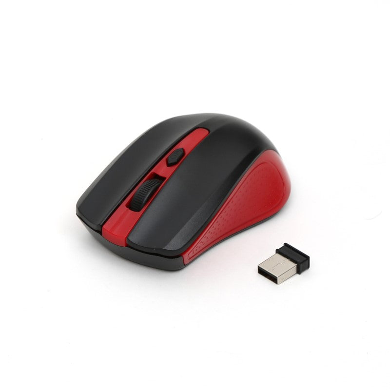 OMEGA WIRELESS MOUSE 2.4GHZ 1000DPI NANO USB OM0419R RED