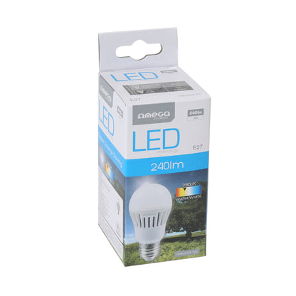 OMEGA BOMBILLA LED ECO 3W E27 2800K 240lm