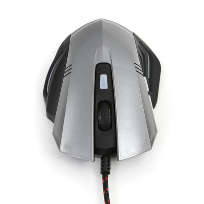 OMEGA VARR RATON OM-267 GAMING 1200-1600-2400-3200DPI 6D GRIS