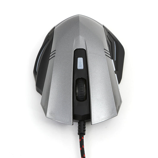 OMEGA VARR RATON OM-267 GAMING 1200-1600-2400-3200DPI 6D GRIS