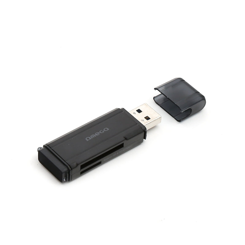 OMEGA LECTOR DE TARJETAS microSDHC USB 3.0 NEGRO