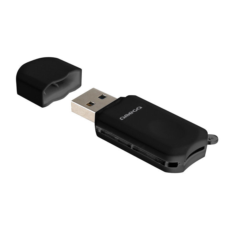 OMEGA LECTOR DE TARJETAS microSDHC USB 3.0 NEGRO