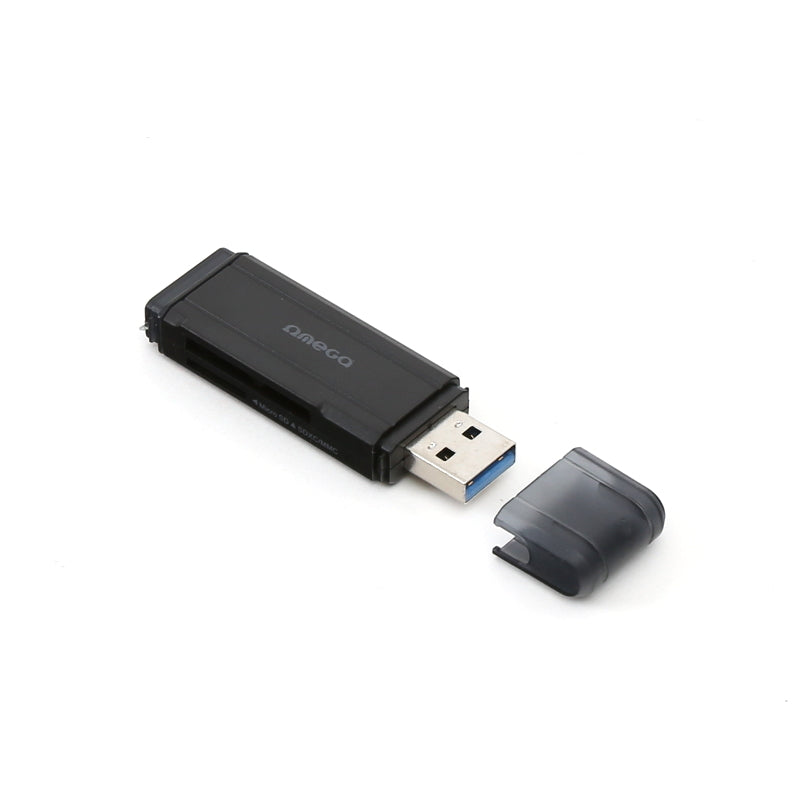 OMEGA LECTOR DE TARJETAS microSDHC USB 3.0 NEGRO