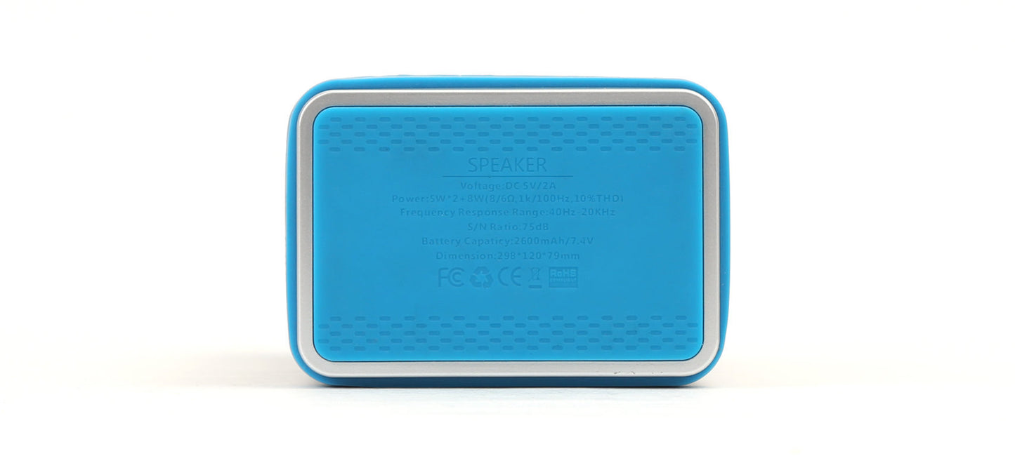 OMEGA ALTAVOZ 2.1 22W BLUETOOTH V4.0 CUBE SD