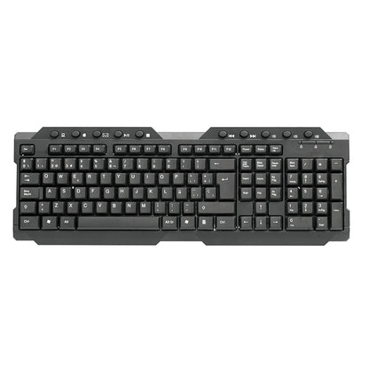 TECLADO MULTIMÍDIA USB OMEGA AURORA OK026ES