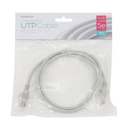 MANGUEIRA LAN UTP OMEGA CAT5E RJ45 1M