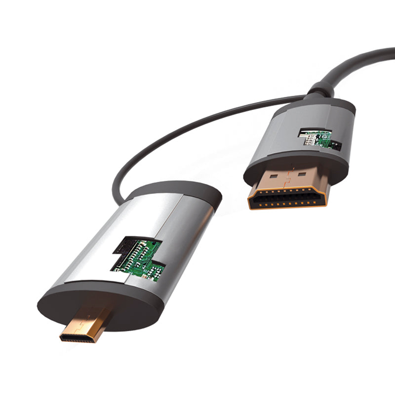 CABO HDMI OMEGA 1,5M + ADAP. miniHDMI e microHDMI