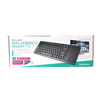 OMEGA TECLADO INALAMBRICO SMART TV + TACTIL