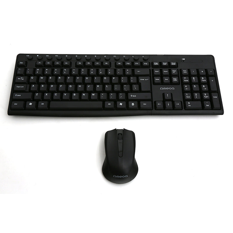 TECLADO SEM FIO OMEGA + MOUSE PRETO OKM071BES