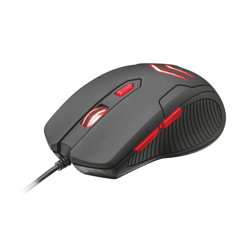 OMEGA VARR KIT GAMING RATON 1000 - 3200DPI + ALFOMBRILLA XL NEGRO/ROJO VSETMPX4