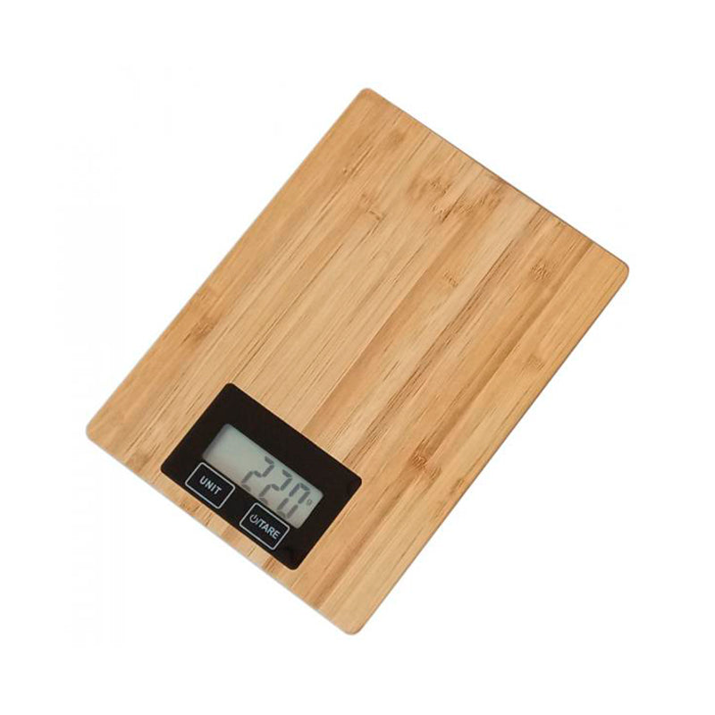 OMEGA BASCULA DE COCINA DIGITAL DE BAMBU