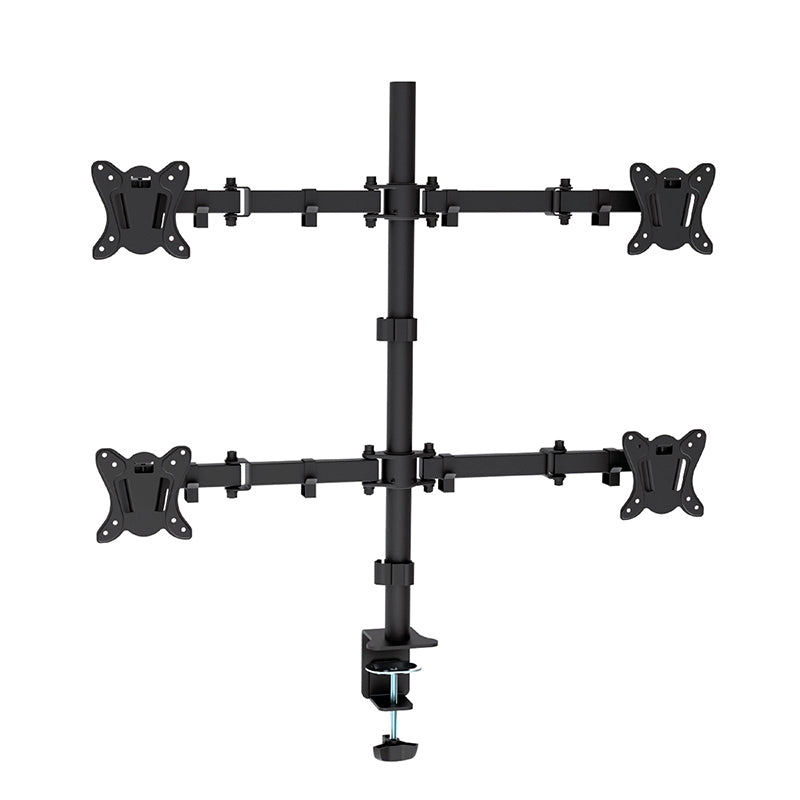 OMEGA SOPORTE MONITOR QUADRUPLE SOBREMESA 13"27" 180  GRADOS ROTACION INCLINACION