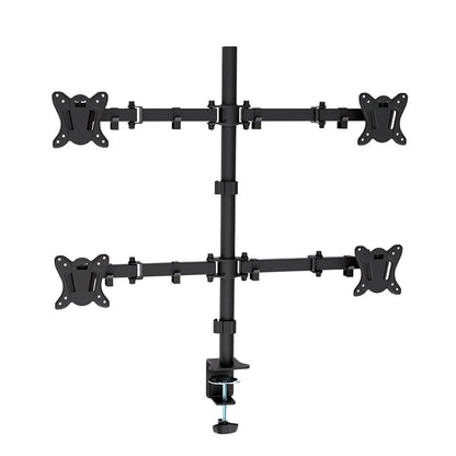 OMEGA SOPORTE MONITOR QUADRUPLE SOBREMESA 13"27" 180  GRADOS ROTACION INCLINACION