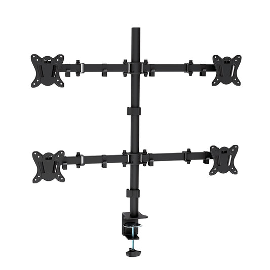 OMEGA SOPORTE MONITOR QUADRUPLE SOBREMESA 13"27" 180  GRADOS ROTACION INCLINACION