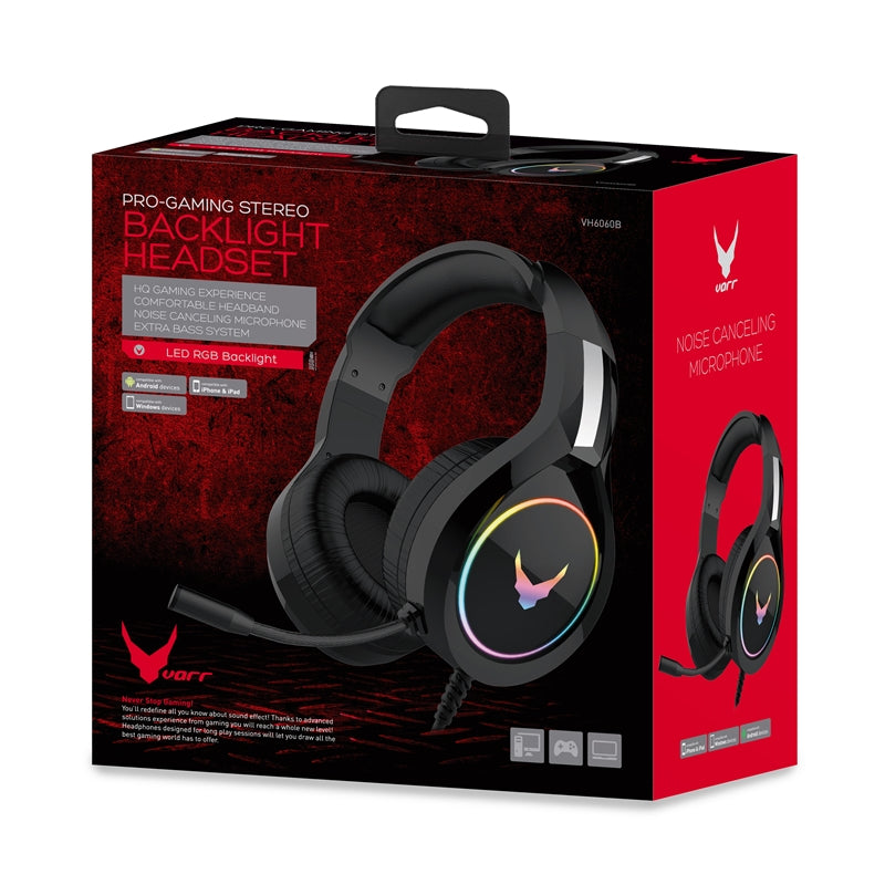 OMEGA VARR AURICULAR GAMING RGB COLORES