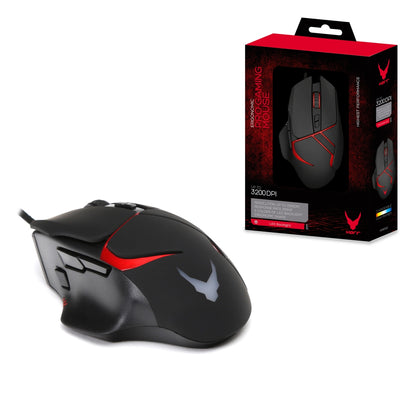 OMEGA VARR RATON GAMING V360 LUZ LED 1200-1600-2000-3200 DPI