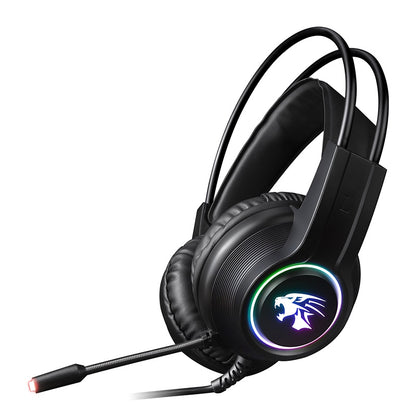 OMEGA VARR CASCO PRO-GAMING LUZ LED CANCELACION RUIDO MIC VH8030 USB+2*MINI JACK