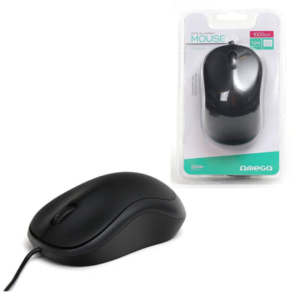 OMEGA RATON OPTICO 3D 1200DPI V2 OM09 NEGRO